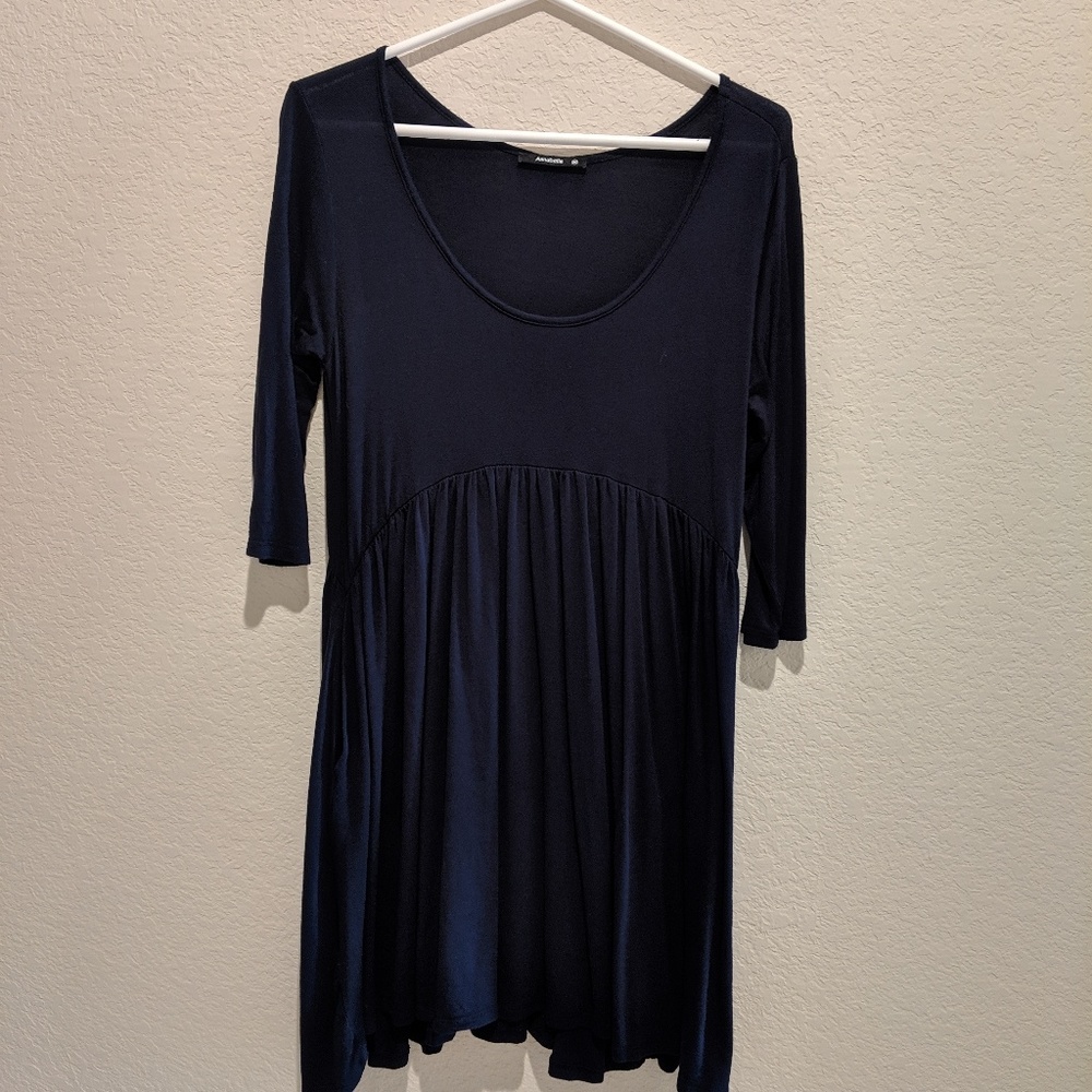 Indigo dress with pockets